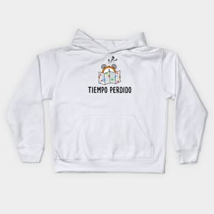 Tiempo Perdido - Spanish Puns Collection Kids Hoodie